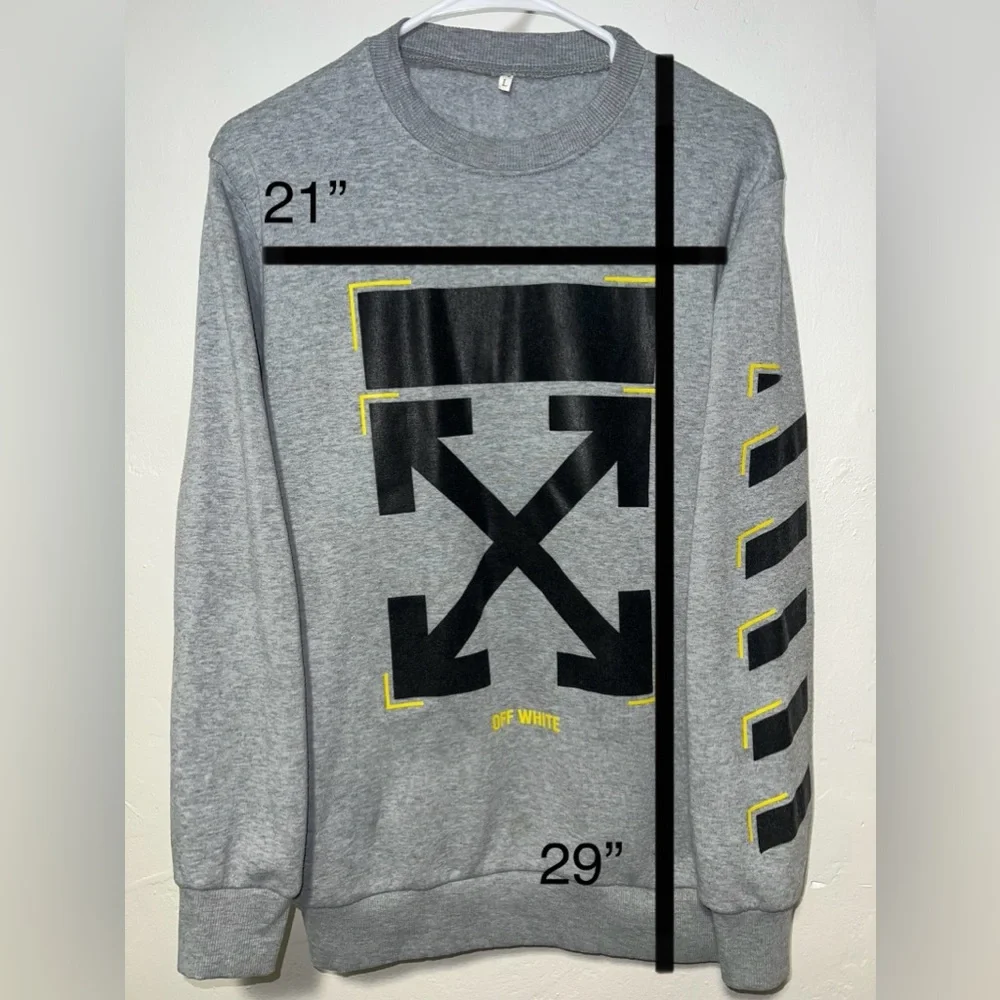 Off-White Gray Sweatshirt - Picture 3 of 9